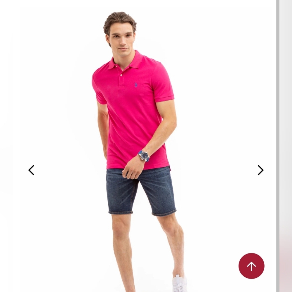 Ralph Lauren Pink Polo Shirt for MenULTIMATE PIQUE POLO SHIRT Size S